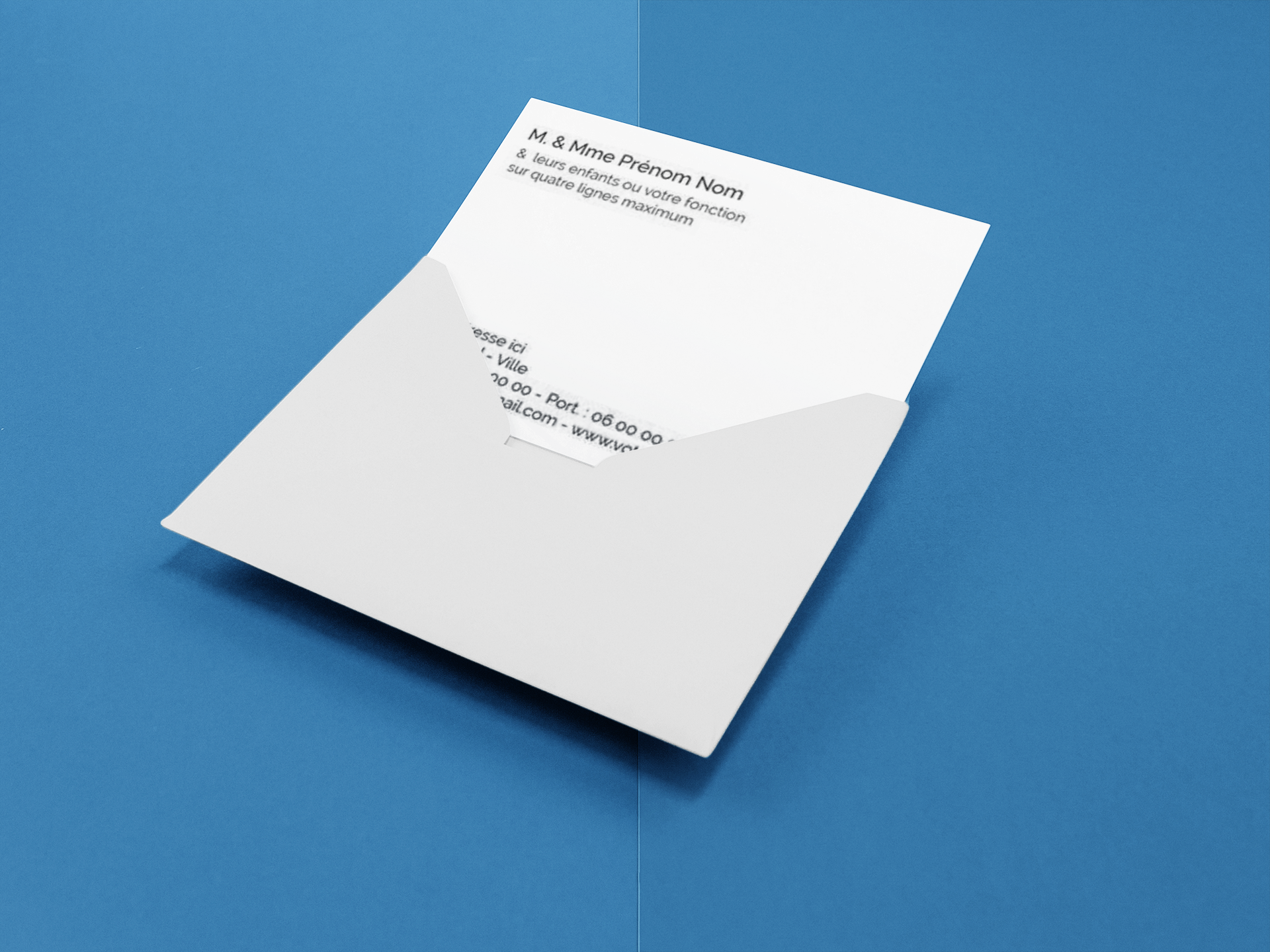 Carte de visite familiale - Lot de 50 - 12,8 x 8,2 cm – Image 3