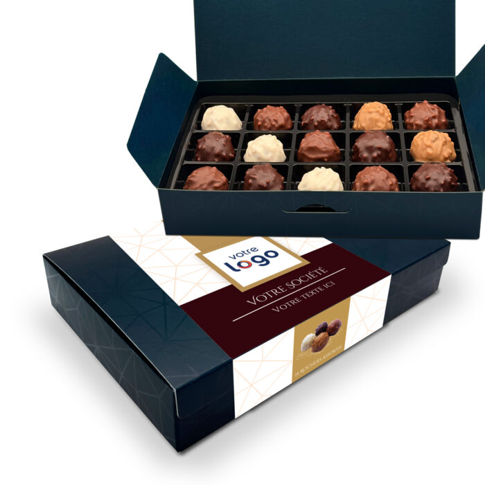 Boîte d'assortiment de 15 rochers personnalisable - Avec votre logo