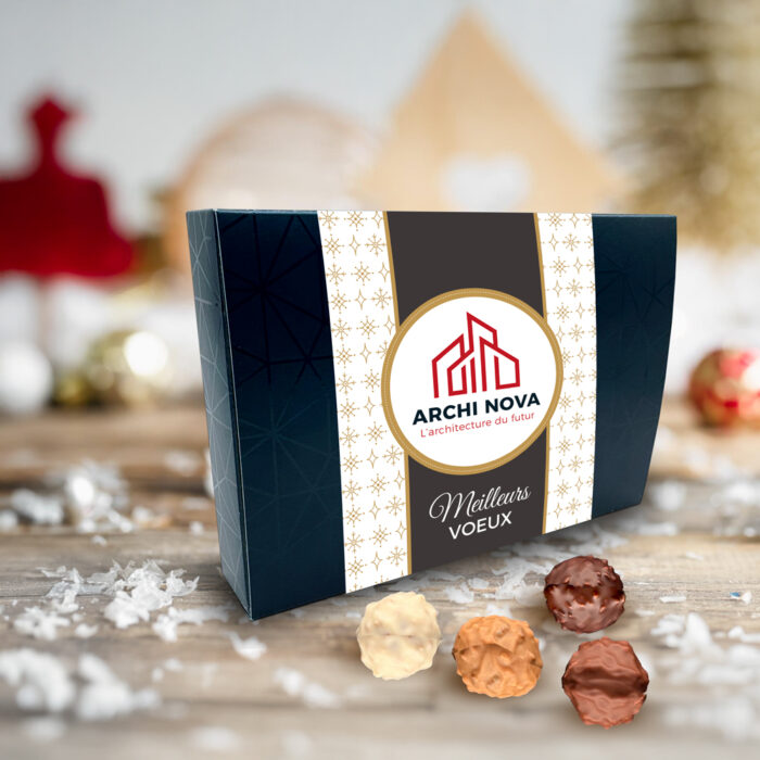 Alternative view of Boîte d'assortiment de 15 rochers personnalisable - Meilleurs Voeux