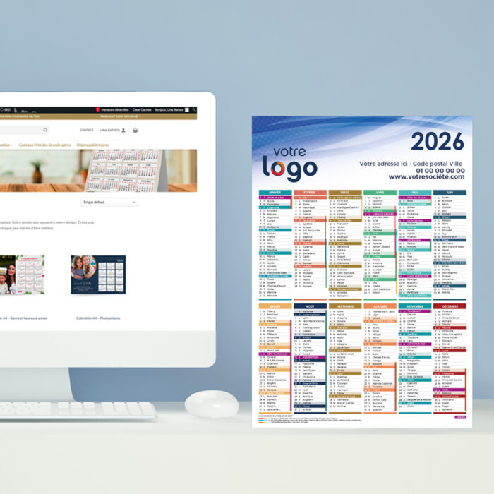 Alternative view of Calendrier Vertical A3