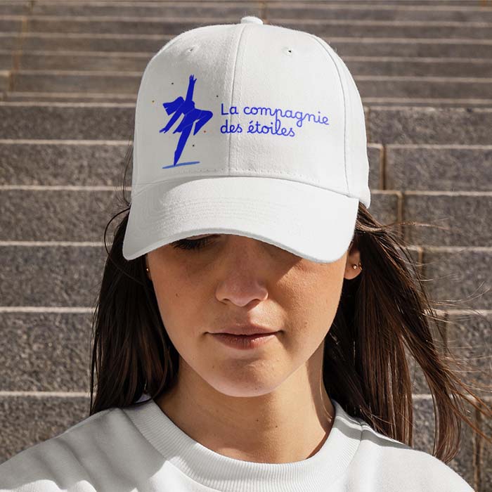 Alternative view of Casquette publicitaire – Blanc