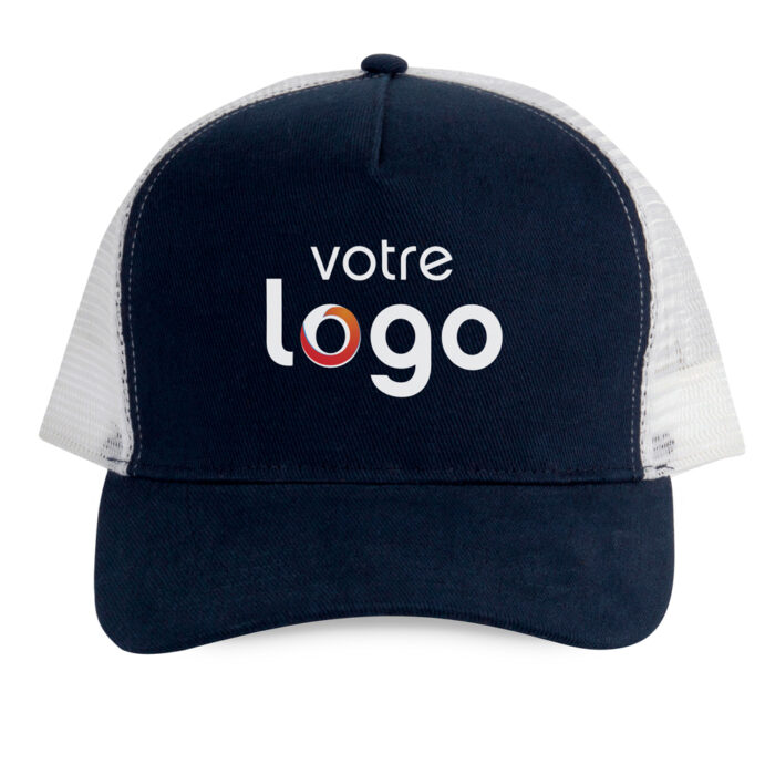 Casquette Trucker personnalisé – Bleu Blanc