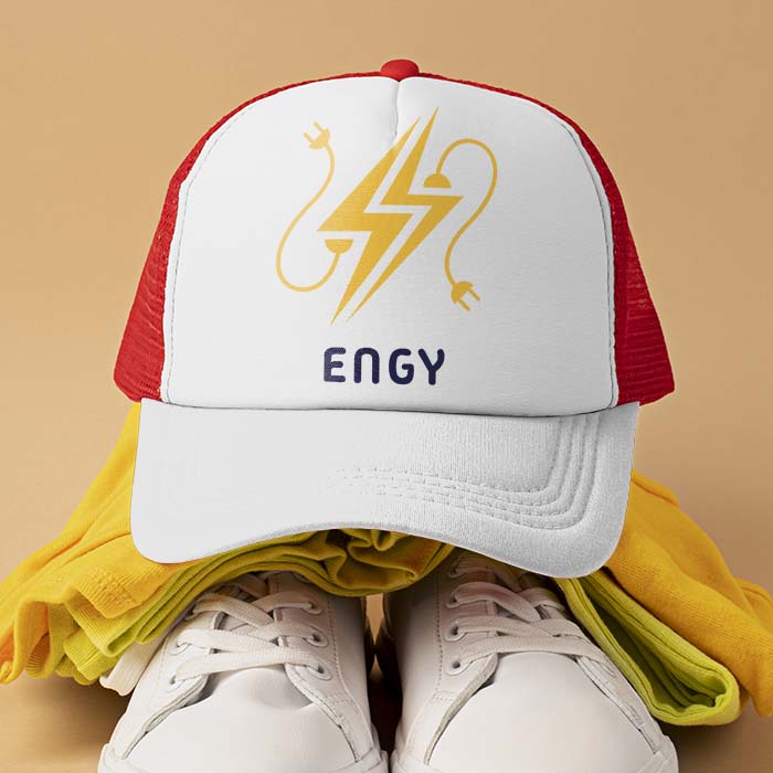 Alternative view of Casquette Trucker personnalisé - Rouge Blanc