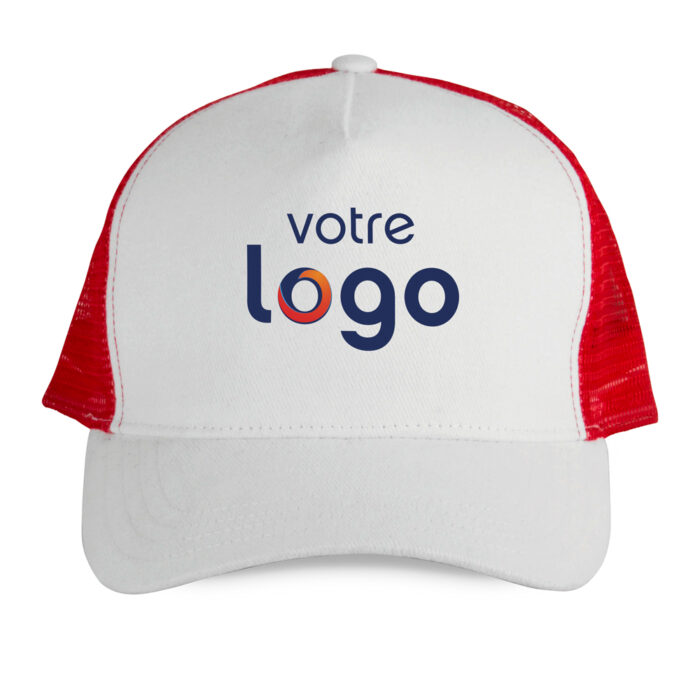 Casquette Trucker personnalisé - Rouge Blanc