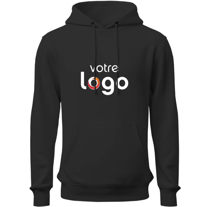 Alternative view of Sweat-shirt à capuche mixte Roly® - Noir