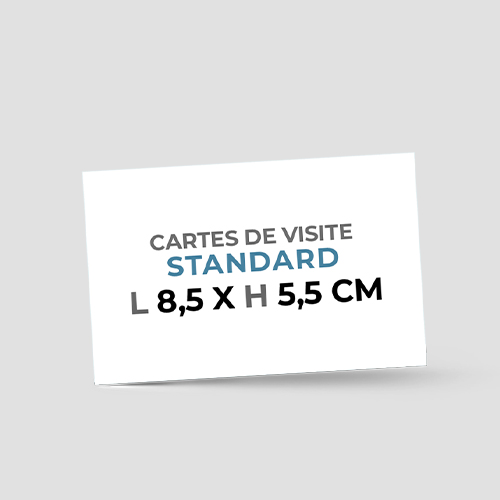 Carte de visite Format 8,5 x 5,5 cm