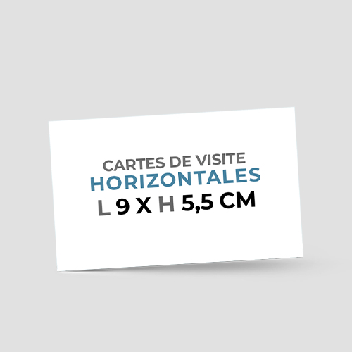 Carte de visite Format 9 x 5,5 cm