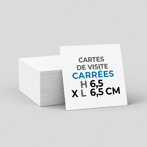 Carte de visite Format 6,5 x 6,5 cm