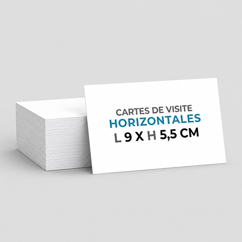 Carte de visite Format 9 x 5,5 cm