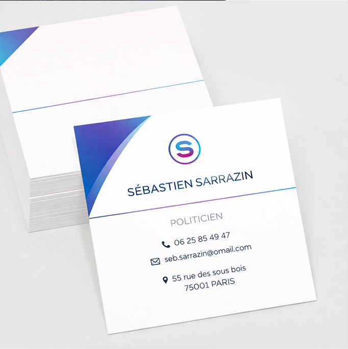 Alternative view of Carte de visite Format 6,5 x 6,5 cm