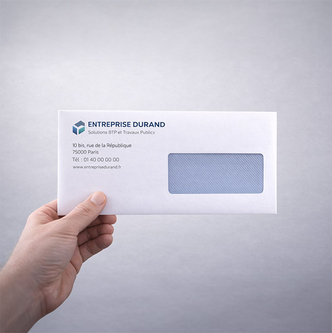 Enveloppe avec fenêtre
