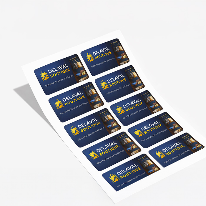 Feuilles de stickers Rectangulaire