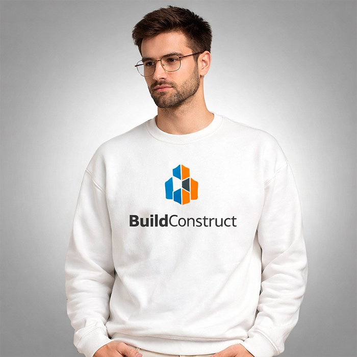 Alternative view of Sweat-shirt Blanc mixte Roly®