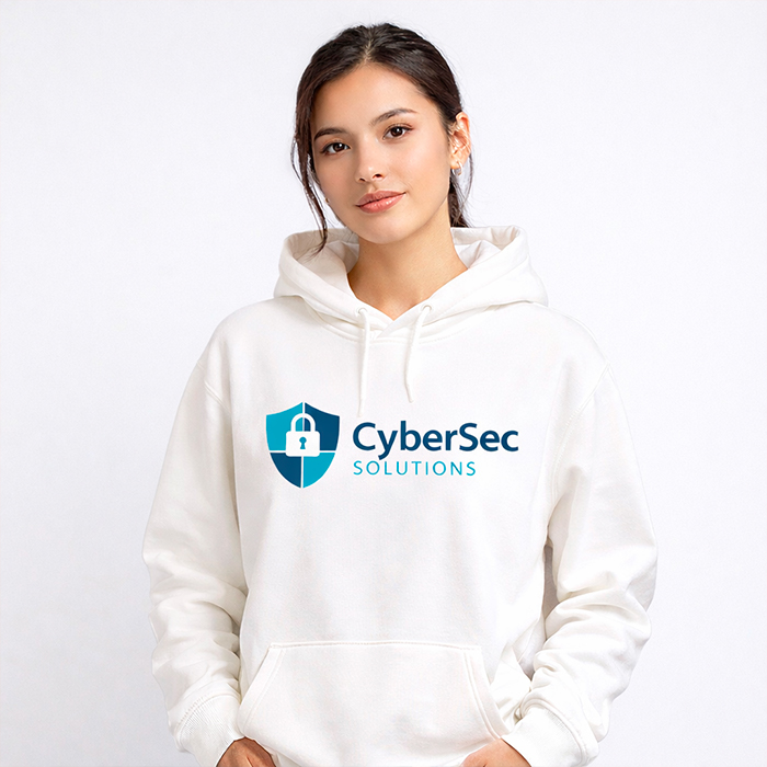 Alternative view of Sweat-shirt Blanc à capuche mixte Roly®