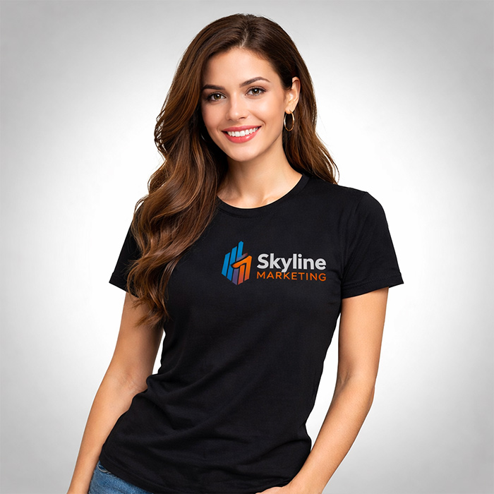 Alternative view of T-shirt Noir mixte Roly®